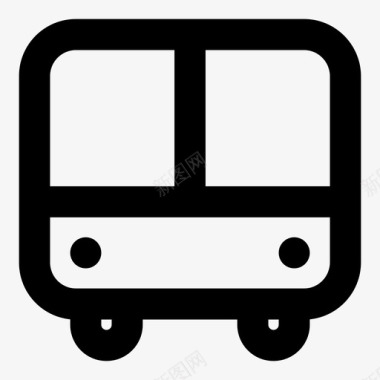 公共汽车电车交通工具图标图标