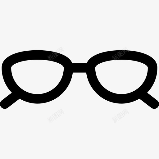 眼镜工具和器具基本图标svg_新图网 https://ixintu.com 基本图标 工具和器具 眼镜