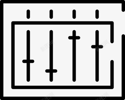 混音器扬声器声音图标图标