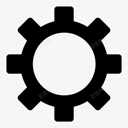 齿轮改变配置图标svg_新图网 https://ixintu.com 修改 参数 改变 设置 转动 选项 配置 齿轮