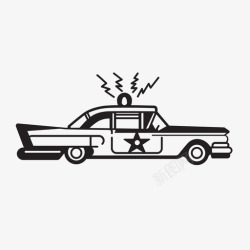 警用警车警车警用消防车图标高清图片