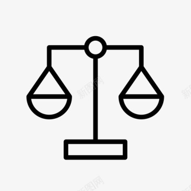 法律平衡平等图标图标