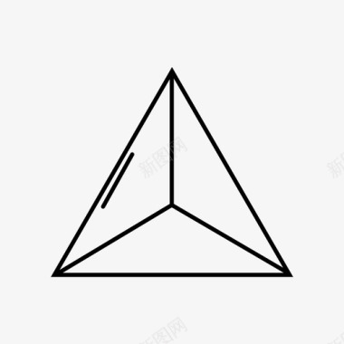 尺寸三角形图标图标