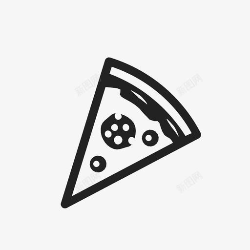 披萨另一个删除图标svg_新图网 https://ixintu.com 减法 删除 另一个 块 忽略 意大利语 披萨 食物 高