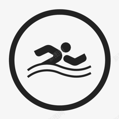 游泳运动比赛图标图标