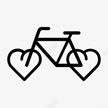 热爱自行车热爱交通热爱骑行图标图标