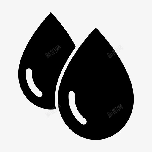 水水滴雨滴图标svg_新图网 https://ixintu.com 天气 干燥 水 水滴 液体 清洁 美味 自然 蛋糕 衣服 雨滴