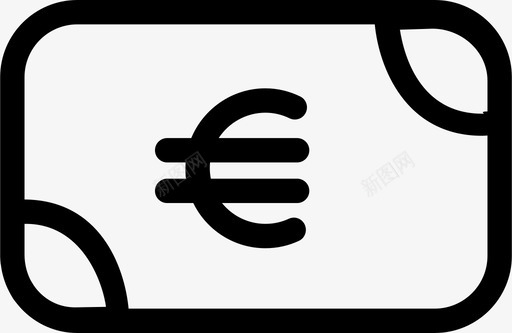 欧元价值购物图标图标