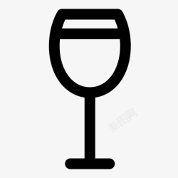 白葡萄酒杯子酒杯白葡萄酒葡萄酒图标高清图片