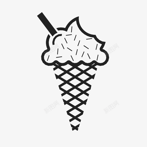 冰淇淋筒减法符号图标svg_新图网 https://ixintu.com 冰淇淋筒 冷 减法 夏季 更多 添加 甜点 符号 转发 食物