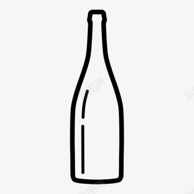 酒瓶葡萄酒瓶年份酒图标图标