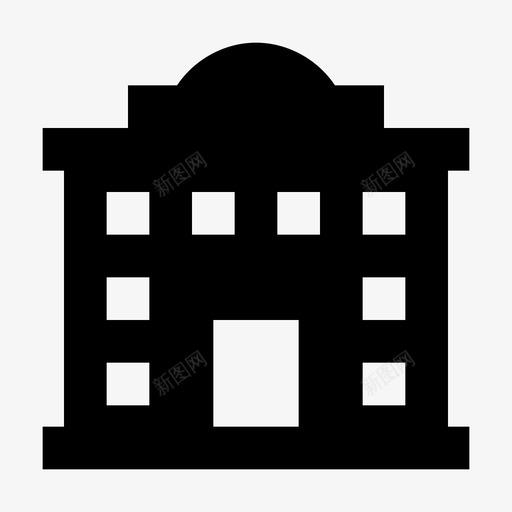博物馆纪念碑杰作图标svg_新图网 https://ixintu.com 博物馆 历史建筑 城市元素材料设计图标 宽阔 形成 杰作 穹顶 精致 纪念碑 阴森