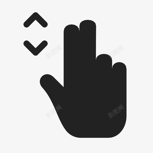双指卷轴图标svg_新图网 https://ixintu.com 双指卷轴 手势双指缩放