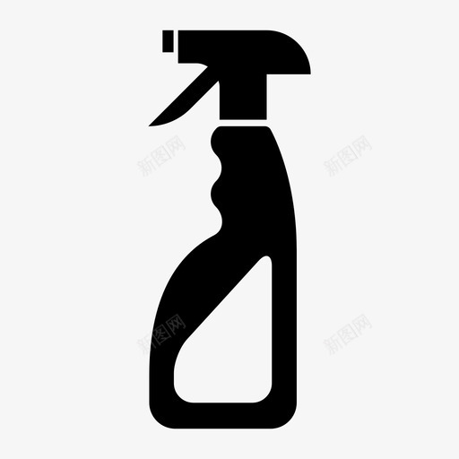 喷雾瓶气味香水图标svg_新图网 https://ixintu.com 化学品 喷雾瓶 家用 气味 液体 清洁 香水