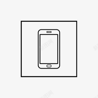 白色手机白色三星三星galaxy白色手机图标图标