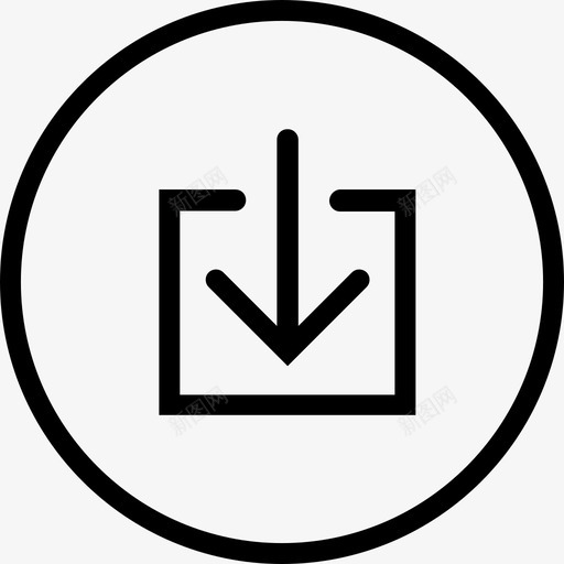 圈计算机图标svg_新图网 https://ixintu.com 上网 下载 传送 保存 圈 复制 安装 计算机 输入
