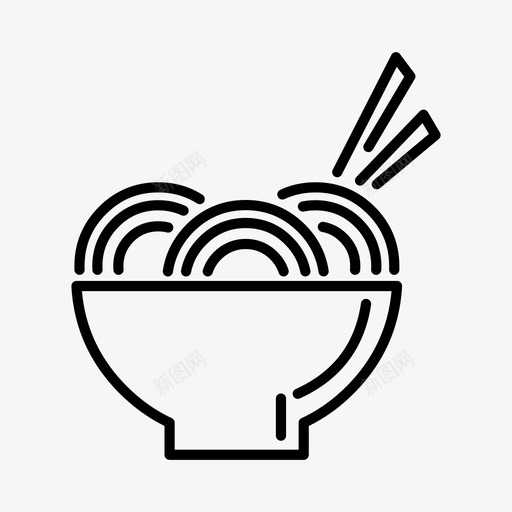 面条牦牛面拉面图标svg_新图网 https://ixintu.com 中餐 厨师 拉面 牦牛面 碗 羊肉 面条 面食 饭菜