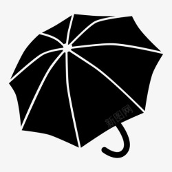 布罗利雨伞浪涌下雨图标高清图片