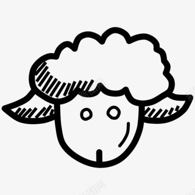 羊羔绵羊公羊图标图标