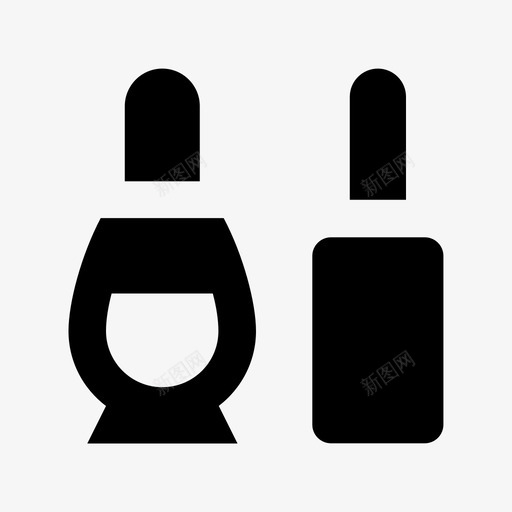 指甲油美容和水疗材料标图标svg_新图网 https://ixintu.com 指甲油 美容和水疗材料设计图标