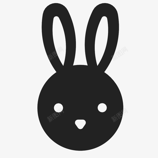 兔子动物家养图标svg_新图网 https://ixintu.com 假日 兔子 动物 复活节 家养 驯服