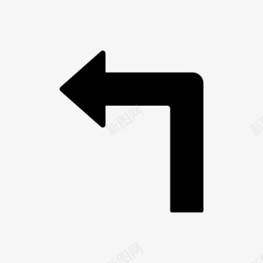 左转交通信号图标图标