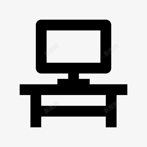 电脑桌已售nope图标svg_新图网 https://ixintu.com hold lcd led nope 家具材料设计图标 已售 显示器 电脑桌 电视 粗体 金色