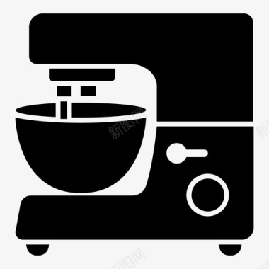 立式搅拌机器具烘焙图标图标