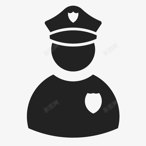 警察警官法律图标svg_新图网 https://ixintu.com 保安 法庭 法律 袭击 警官 警察 警徽 辩护 逮捕