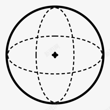 球体形状圆形图标图标