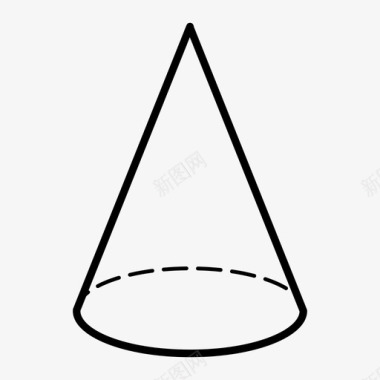 圆锥体技术图纸形状图标图标
