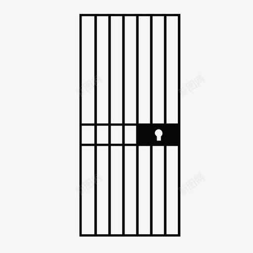 牢房门宽大的感伤的图标svg_新图网 https://ixintu.com 宽大的 工业的 感伤的 时尚的 杰作的 牢房的 牢房门 牢门 监狱的 窗户门的 铁棍的 锁的 队形的