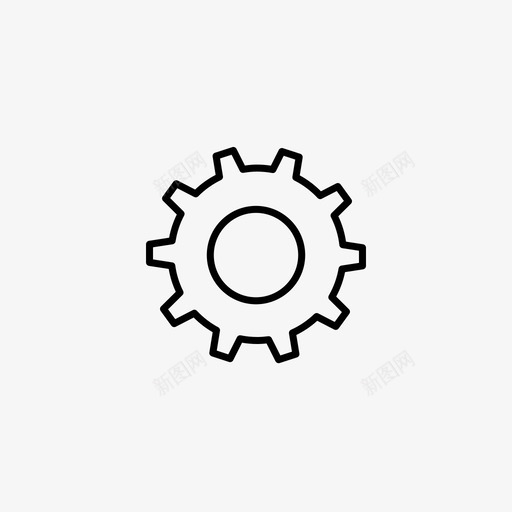 齿轮系统设置图标svg_新图网 https://ixintu.com 变更 工程 机器 系统 设置 车轮 过滤器 齿轮