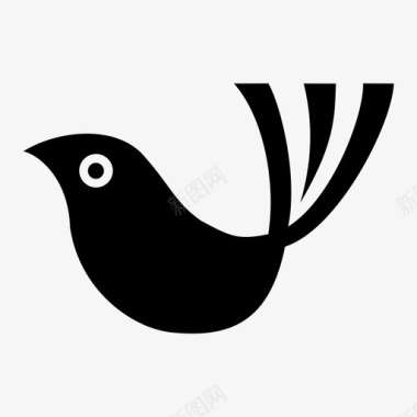 鸟麻雀歌图标图标