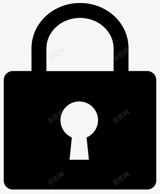锁访问钥匙孔图标svg_新图网 https://ixintu.com 安全 强大 电子商务 访问 钥匙孔 锁 锁定