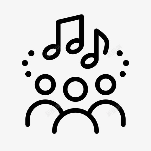 音乐分享分享人物图标svg_新图网 https://ixintu.com 人物 分享 多重 指示 服务设计工具 标志 标记 添加 社区 笔记 音乐分享