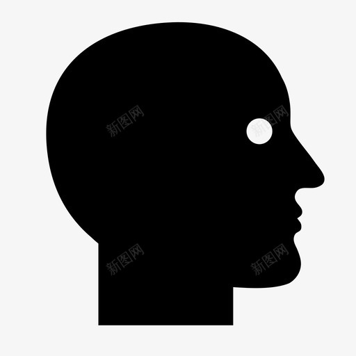 头器官鼻子图标svg_新图网 https://ixintu.com 人 侧面 嘴 器官 大脑 大脑侧面图 头 看 眼睛 鼻子