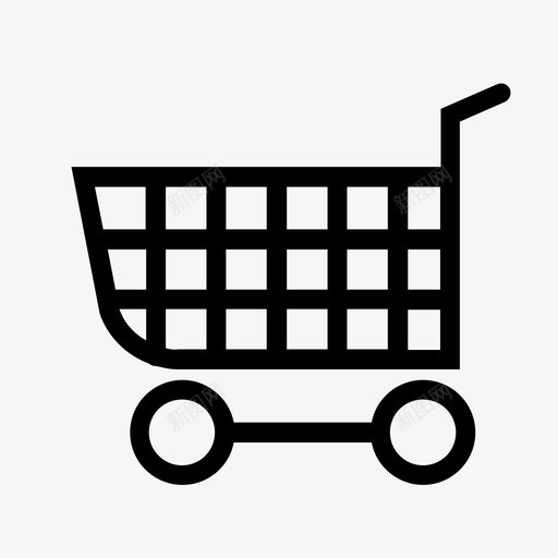 购物车购物篮空的图标svg_新图网 https://ixintu.com 在线 空的 购买 购物 购物篮 购物车 零售