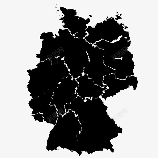 德国德国地图图标svg_新图网 https://ixintu.com 德国 德国地图