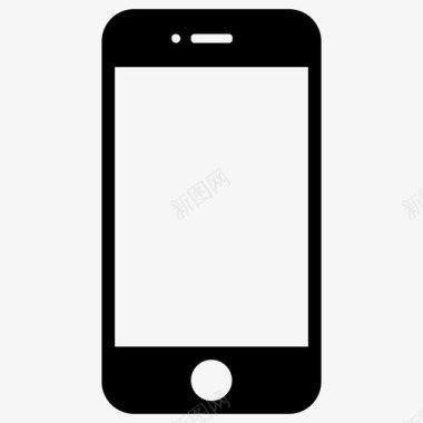 黑色iphone展示件手机图标图标