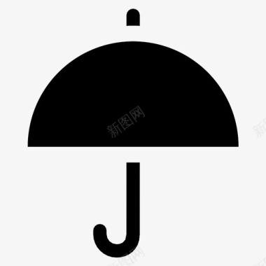 伞附件倾盆大雨图标图标