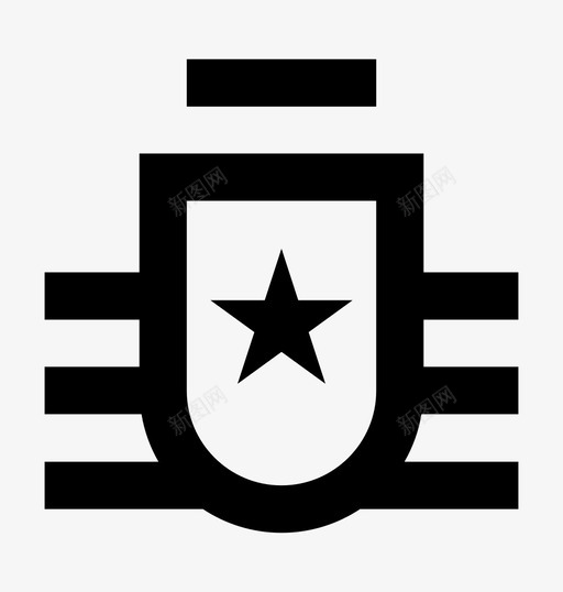 星盾投票和奖励材料标图标svg_新图网 https://ixintu.com 投票和奖励材料设计图标 星盾