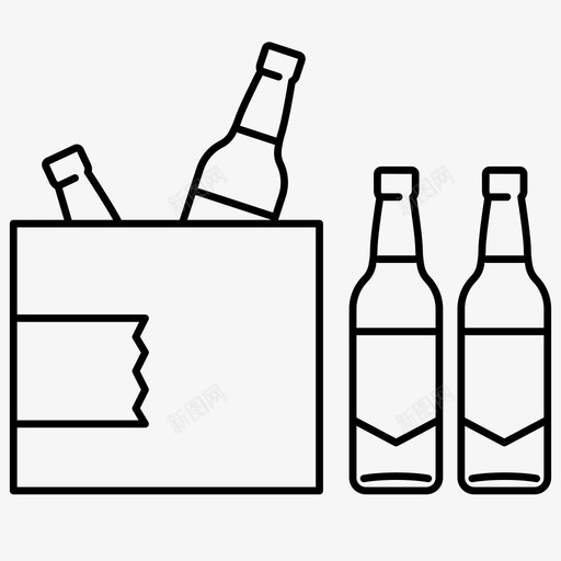 酒瓶展示品物品图标svg_新图网 https://ixintu.com 展示品 材料 物品 装瓶 酒瓶 饮料