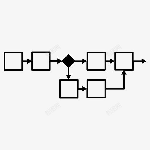 用户流过程节点图标svg_新图网 https://ixintu.com 决策树 分支 图 流 流程图 用户流 节点 过程