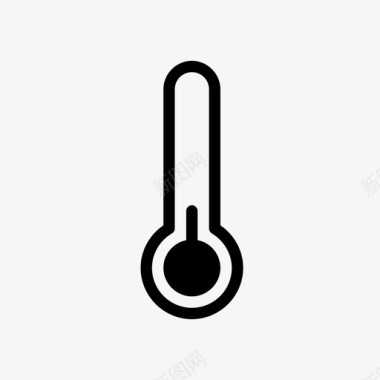 温度计冻结恒温器温度图标图标