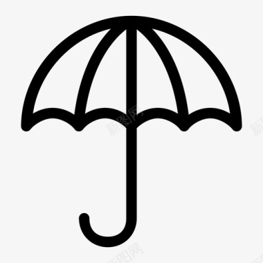 雨伞标牌保险箱图标图标