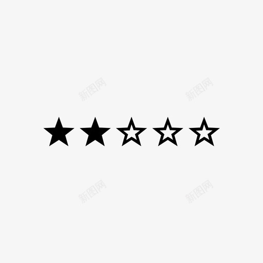 评级最爱五星图标svg_新图网 https://ixintu.com 五星 性能 星级 最爱 等级 评级 评级星级 质量