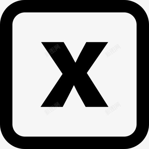带十字的方形圆形界面符号基本图标svg_新图网 https://ixintu.com 基本图标 带十字的方形圆形界面符号