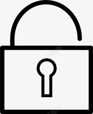 锁图像钥匙图标图标