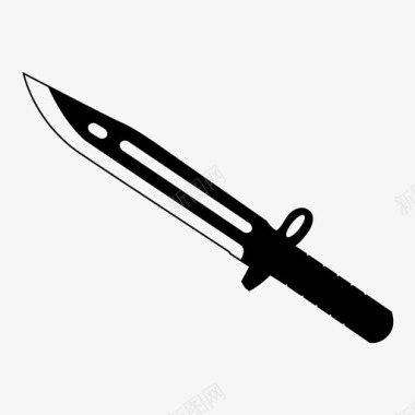 刺刀刺刀刀武器图标图标